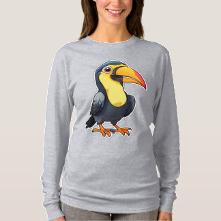 Tropisk Chibi Fågel T Shirt