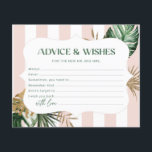 Tropisk chic palmrådgivning och önskningar bröllop<br><div class="desc">Tropisk chic palmträdsråd och önskningar bröllopsdusch Matchande föremål tillgängliga.</div>