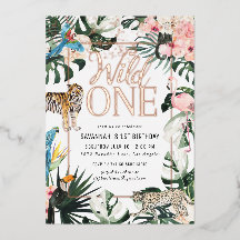 Tropisk Chic | Rosa Wild One Födelsedagsfest