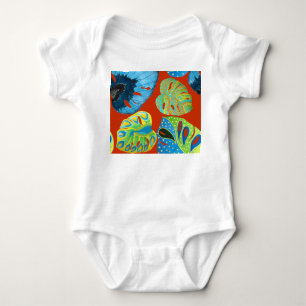 Tropisk Chic: Sömlös läder Mönster. T Shirt