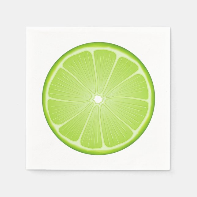 Tropisk Citrus Lime Pappersservett (Framsidan)