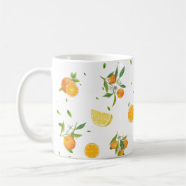 Tropisk citrus SOMMER Orange citron Slice Kaffemugg