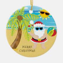 Tropisk Cocktail Santa Hawaiiansk jul