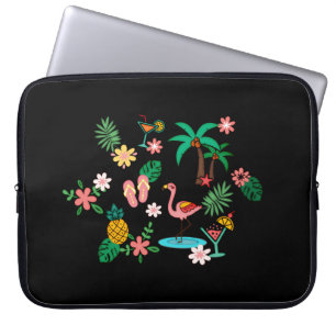 Tropisk Collage Laptop Fodral
