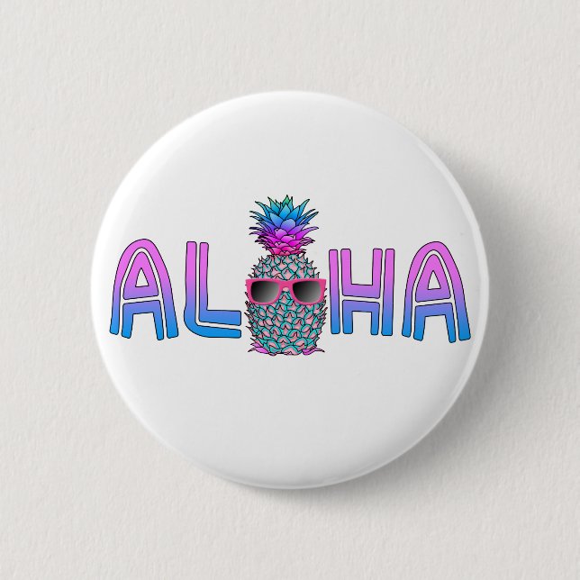 Tropisk Coola Aloha Panas Knapp (Framsida)