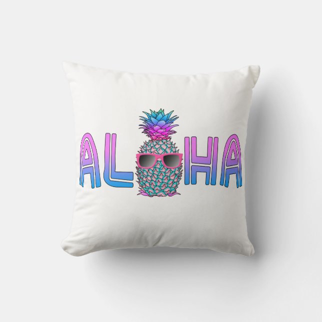 Tropisk Coola Aloha Pineapple Kudde (Framsida)