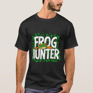 Tropisk Coola Frog Hunter Funny Design for Frog Fa T Shirt