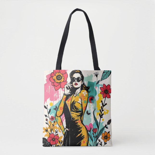 Tropisk Couture Art Collection Dubbelsidig Tygkasse (Framsida)