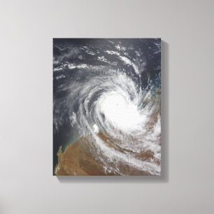 Tropisk Cyclone Billy över Australien 2 Canvastryck