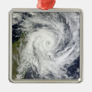 Tropisk Cyclone Bingiza Julgransprydnad Metall