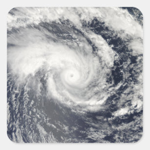 Tropisk Cyclone Edzani i den södra indiska Ocen Fyrkantigt Klistermärke