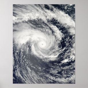 Tropisk Cyclone Edzani i den södra indiska Ocen Poster