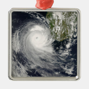 Tropisk Cyclone Favio av Madagascar Julgransprydnad Metall