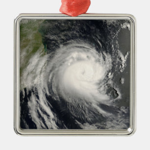Tropisk Cyclone Favio som att närma sig Mocambiqu Julgransprydnad Metall