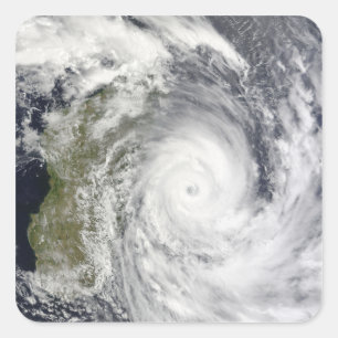 Tropisk Cyclone Gael av Madagascar 2 Fyrkantigt Klistermärke
