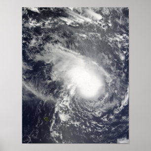Tropisk Cyclone Gael som att närma sig Madagascar Poster