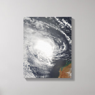 Tropisk Cyclone Jacob som att närma sig Australie Canvastryck