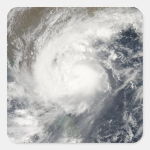 Tropisk Cyclone Laila Fyrkantigt Klistermärke