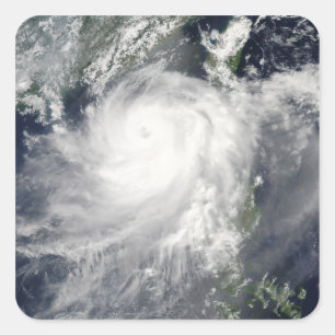 Tropisk Cyclone Linfa Fyrkantigt Klistermärke