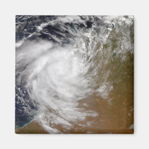 Tropisk Cyclone Magda som är kommande ashore i Magnet