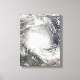 Tropisk Cyclone Nicholas som att närma sig Canvastryck