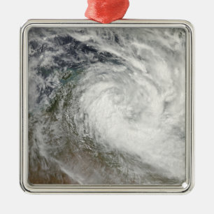 Tropisk Cyclone Paul över Australien 2 Julgransprydnad Metall