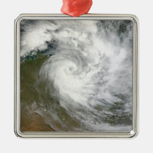 Tropisk Cyclone Paul över Australien Julgransprydnad Metall