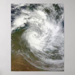 Tropisk Cyclone Paul över Australien Poster
