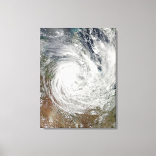 Tropisk Cyclone Yasi över Australien 2 Canvastryck