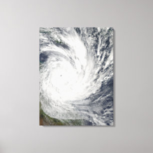 Tropisk Cyclone Yasi över Australien Canvastryck