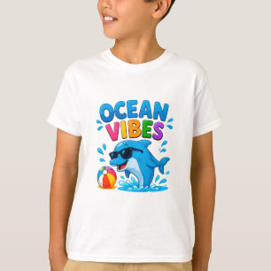 🐬 Tropisk Delfin Sommar Grafisk För Barn 🌊 T Shirt