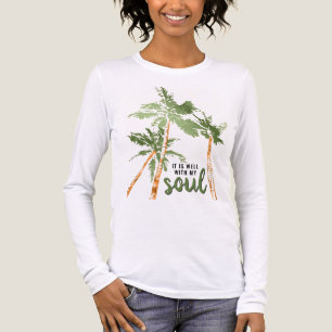 Tropisk Det är väl med min själ Palmträd Modern T Shirt