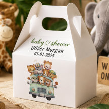 Tropisk djungel safari djur pojke baby shower