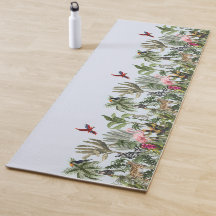 Tropisk djungel vildmarks yogamatta–Botanisk safar