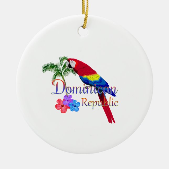 Tropisk Dominikanska republiken Julgransprydnad Keramik (Framsidan)