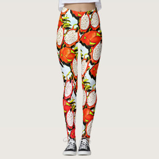 tropisk drakfrukt leggings