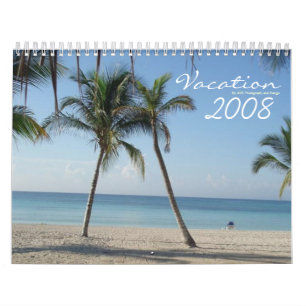 Tropisk drömkalender för semester 2008 kalender