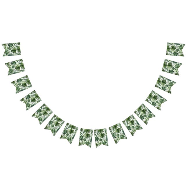 Tropisk dschungel fält banner vimplar (Alla)