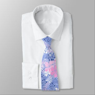 Tropisk Dschungel Hibiskus Djurtryck -Periwinkle Slips
