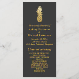 Tropisk Elegans | Bröllopsprogram med Ananas Program