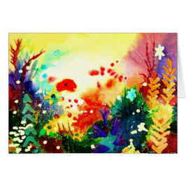 Tropisk en hälsningskort