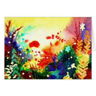 Tropisk en hälsningskort