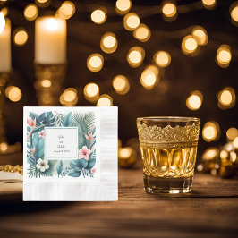 Tropisk essens myntad cocktail pappersservett