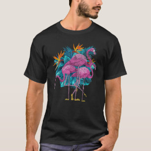 Tropisk fågel Älskare Exotic Animal Lover Rosa Fla T Shirt