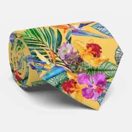 Tropisk fågel av Paradise och orchid Summer Garden Slips