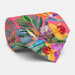 Tropisk fågel av paradise och orchid Vår Garden Slips