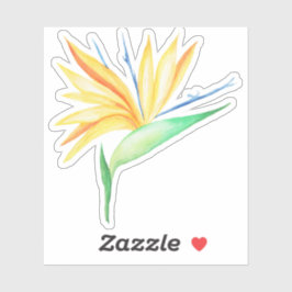 Tropisk fågel av paradisvinyldekaler klistermärken