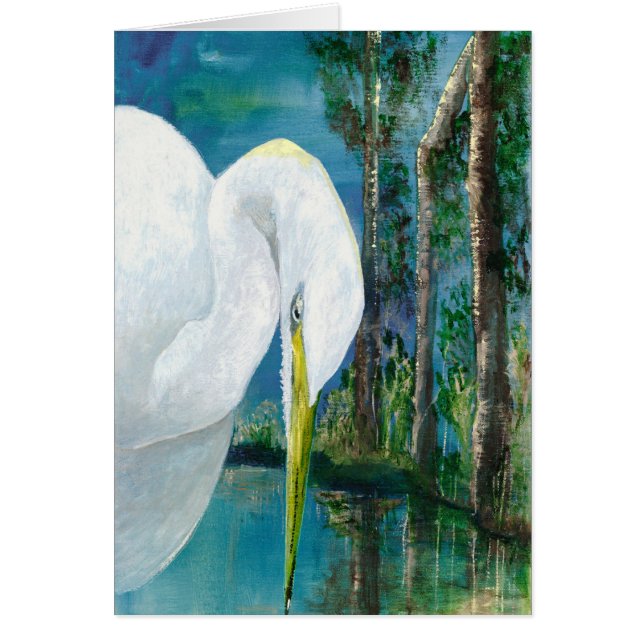 Tropisk fågel hälsningskort (Framsidan)