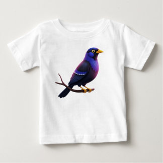 Tropisk fågel på en gren t shirt
