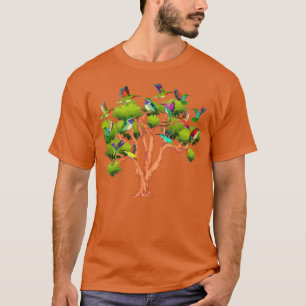 Tropisk fågelfågel Hummingbird (träd) T Shirt